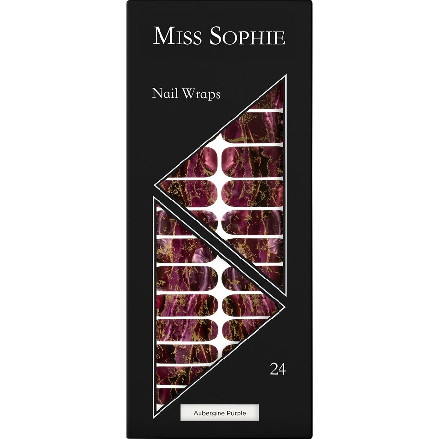 Miss Sophie Unghie finte Aubergine Purple Nail Wrap