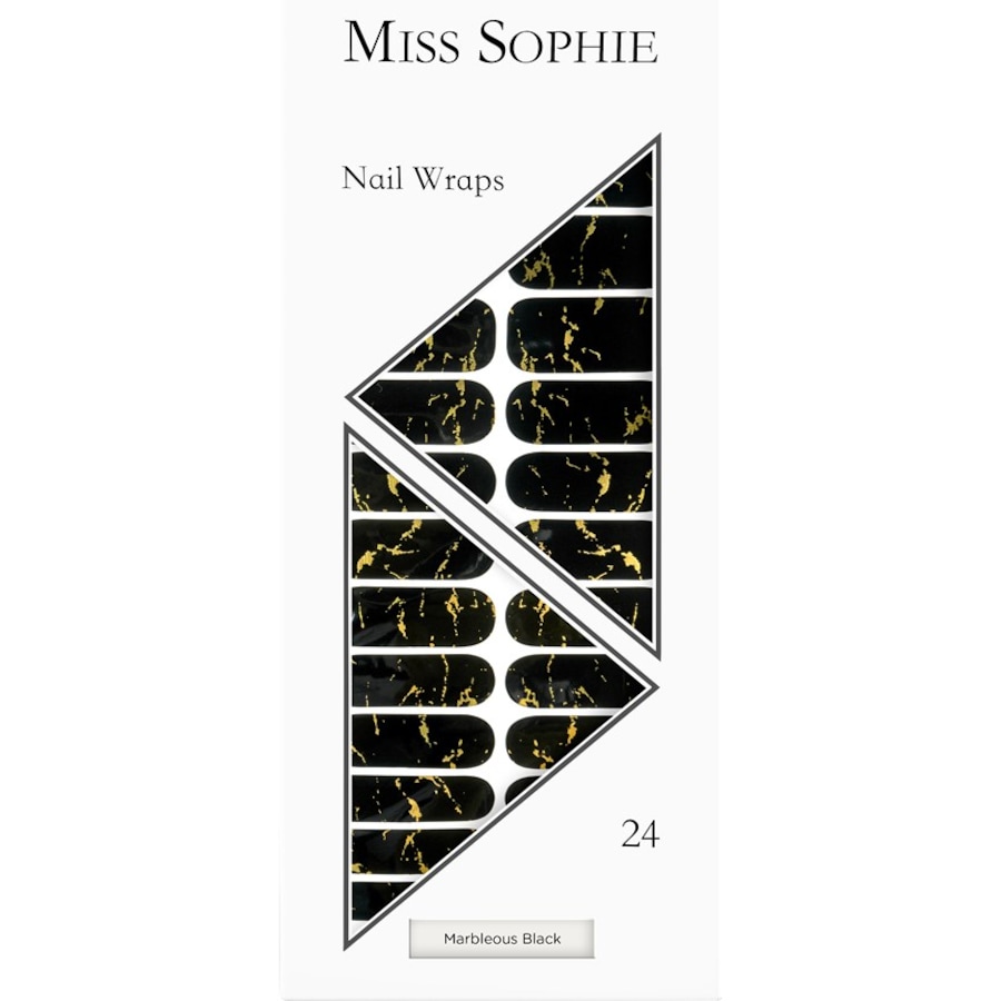 Miss Sophie Unghie finte Marbleous Black Nail Wrap