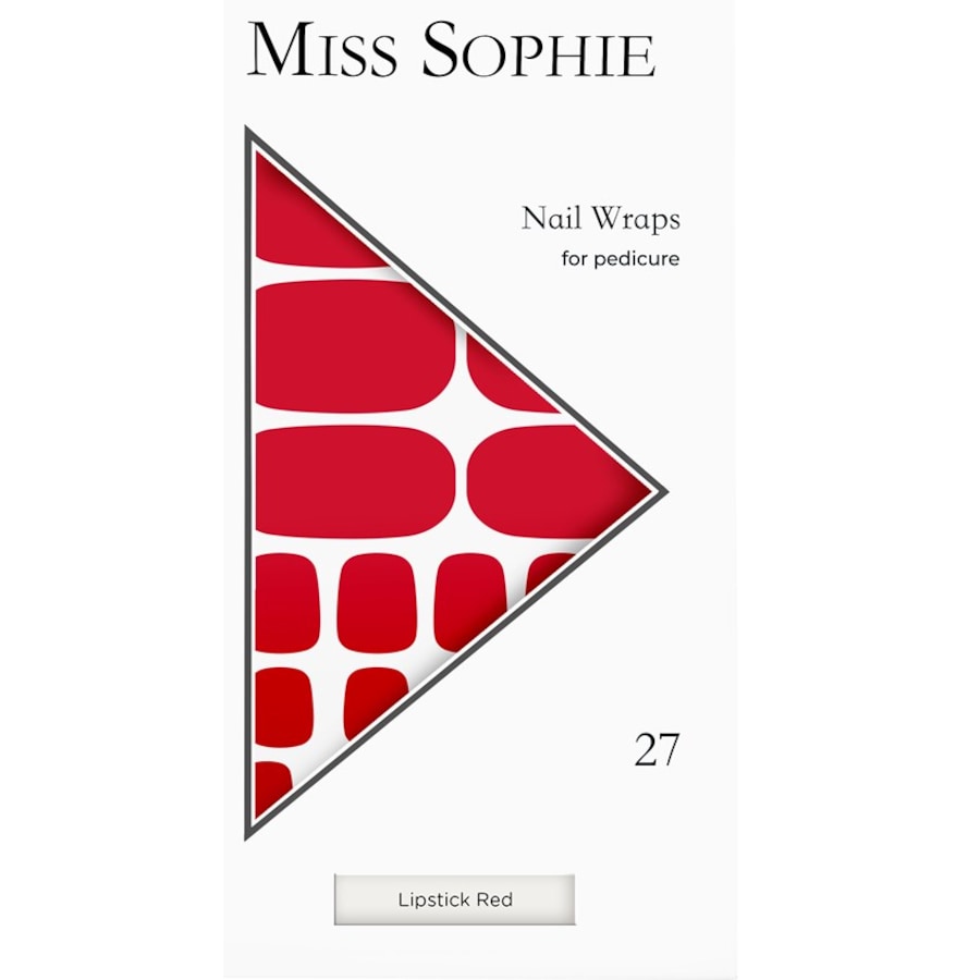 Miss Sophie Unghie finte Lipstick Red Pedicure Wrap