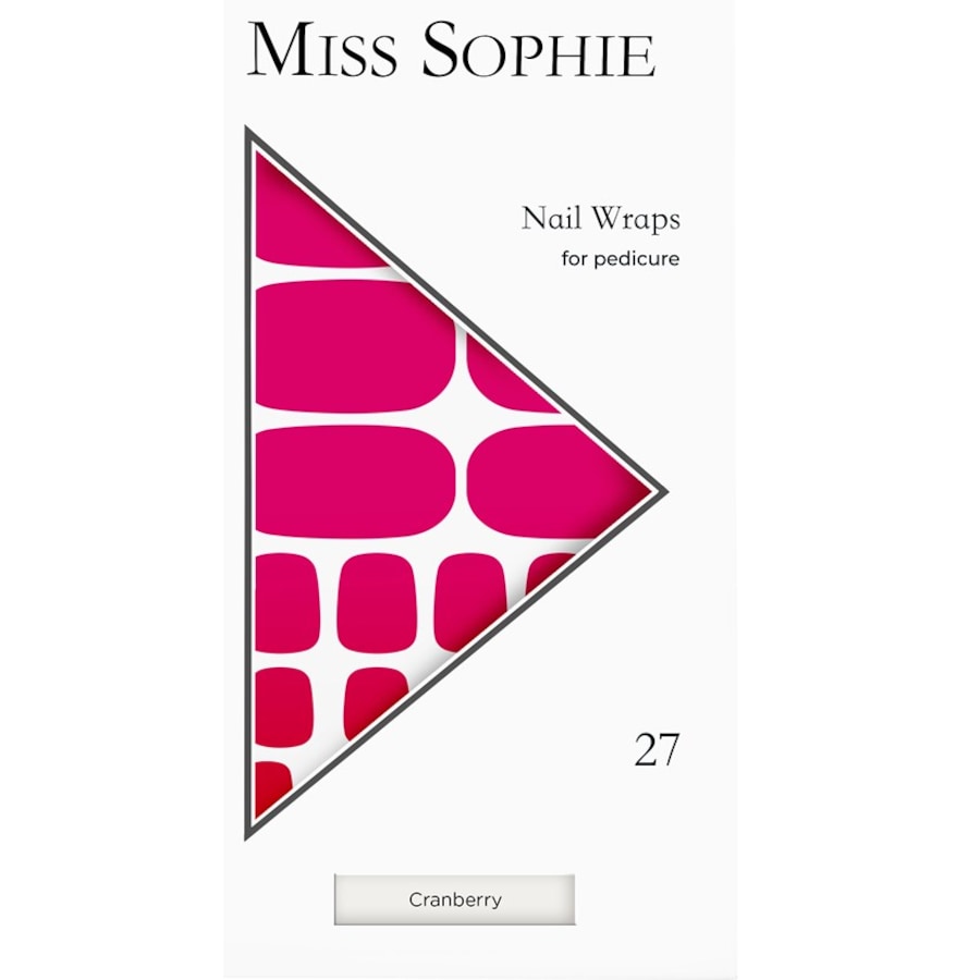 Miss Sophie Unghie finte Cranberry Pedicure Wrap