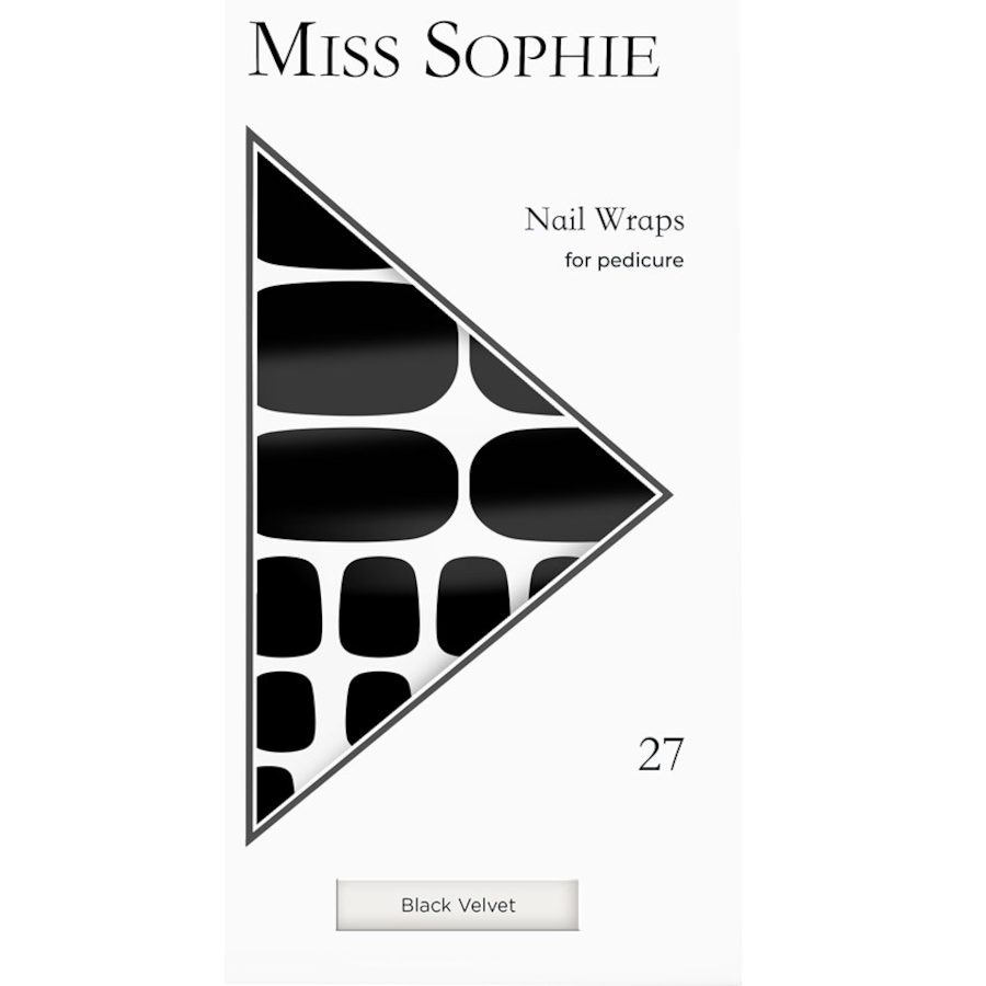 Miss Sophie Unghie finte Black Velvet Pedicure Wrap