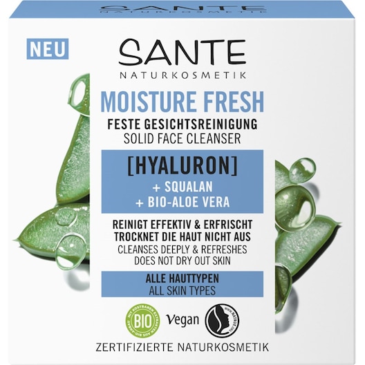 Moisture Fresh Feste Gesichtsreinigung mit Hyaluron, Squalan & Bio-Aloe Vera  von Sante Naturkosmetik  online kaufen