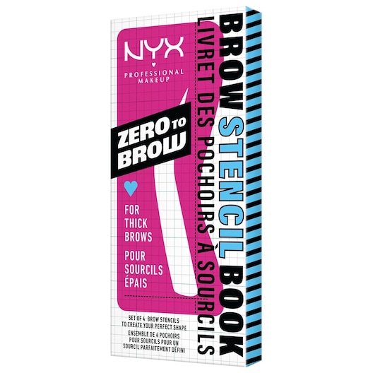NYX Professional Makeup Zero To Brow Stencil Thick 2 4 Stk.
