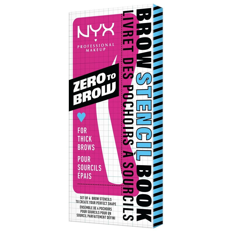 NYX Professional Makeup Sopracciglia Zero To Brow Stencil Thick Brow