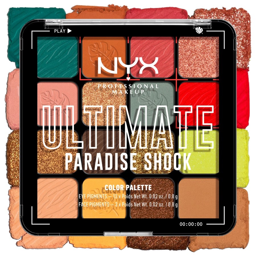 NYX Professional Makeup Ombretto Ultimate Shadow Palette Paradise Shock