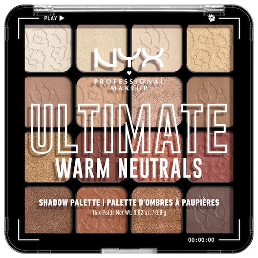 NYX Professional Makeup Lidschattenpaletten Ultimate Shadow Palette Warm Neutrals Damen