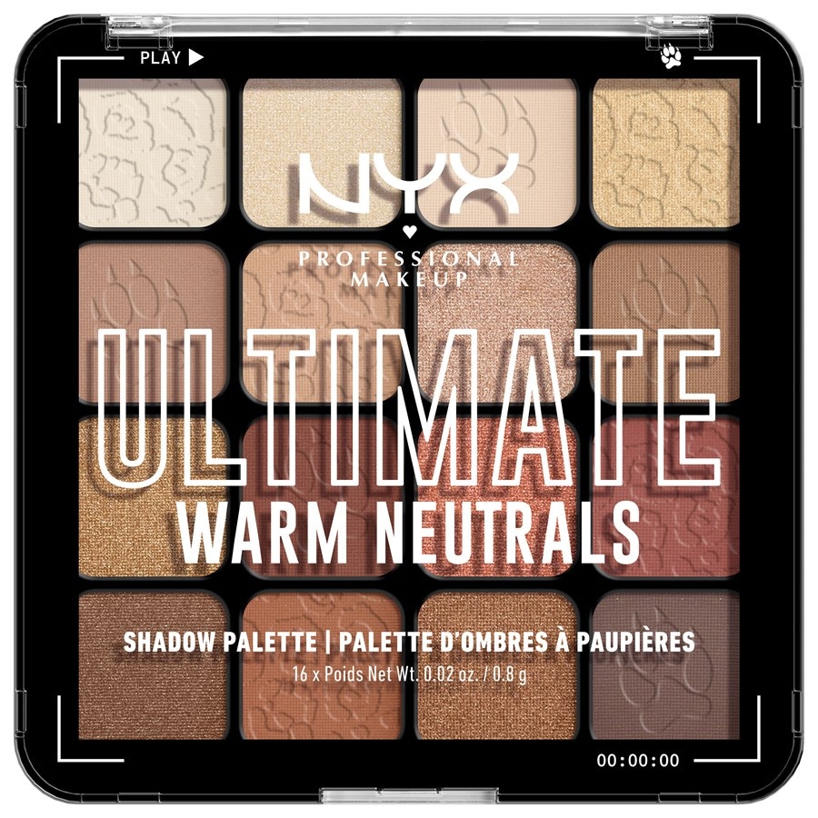 NYX Professional Makeup Ombretto Ultimate Shadow Palette Warm Neutrals