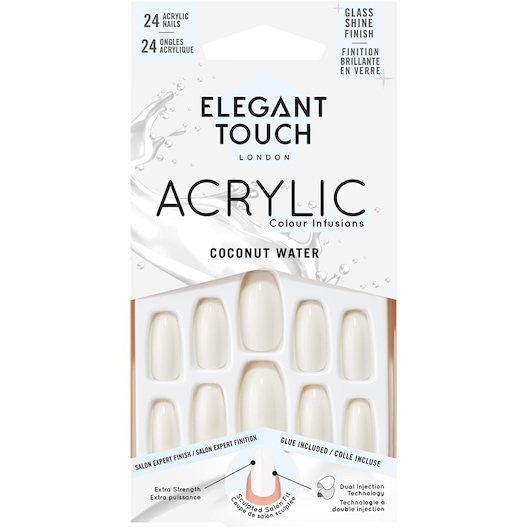 Elegant Touch Negle Kunstige negle Colour Acrylic Coconut Water 24 Stk. (2,00 kr / 1 stk.)