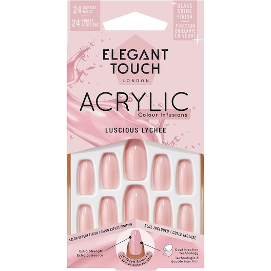 Elegant Touch Kunstige negle Colour Acrylic Lucious Lychee Neglestickers Female