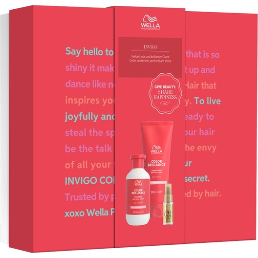 Wella Daily Care Color Brilliance Gavesæt Shampoo Fine / Normal Hair 300 ml + Conditioner 200 Oil Reflections 30 1 Stk.