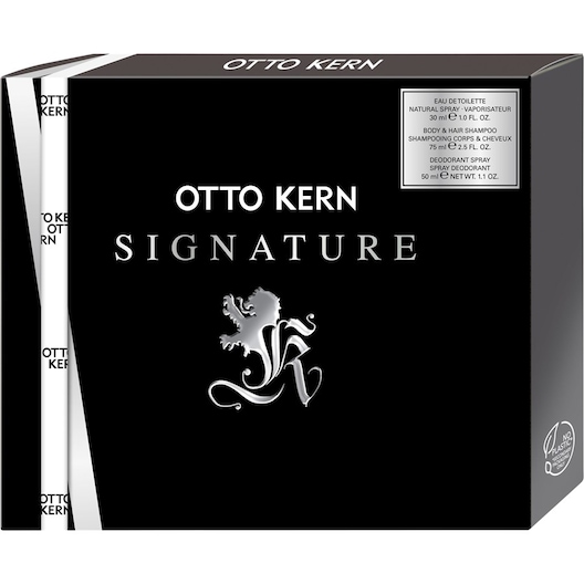 Otto Kern Dufte til mænd Signature Man Trio Set Eau de Toilette Spray 30 ml + Body & Hair Shampoo 75 ml + Deodorant Spray 50 ml 1 Stk. (216,00 kr / 1 stk.)