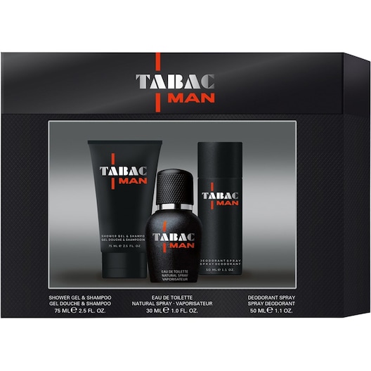 Tabac Dufte til mænd Tabac Man Trio Set Eau de Tolette Spray 30 ml + Shower Gel 75 ml + Deodorant Spray 50 ml 1 Stk. (200,00 kr / 1 stk.)