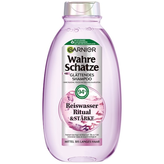 GARNIER Wahre Schätze Reiswasser Ritual & Stärke Glättendes Shampoo Damen 300 ml