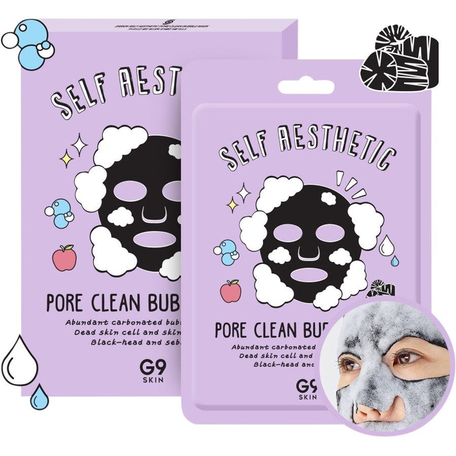 G9 Skin Pulizia e maschere Self Aestetic Pore Clean Bubble Mask