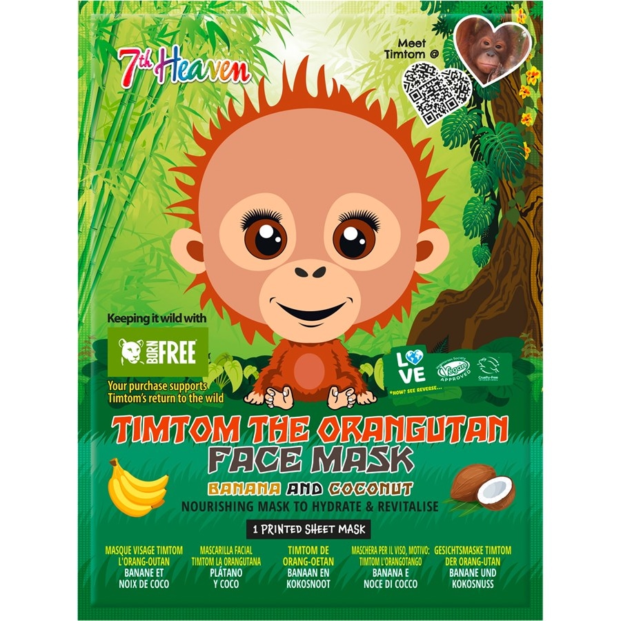 7th Heaven Maschere di stoffa Timtom The Orangutan