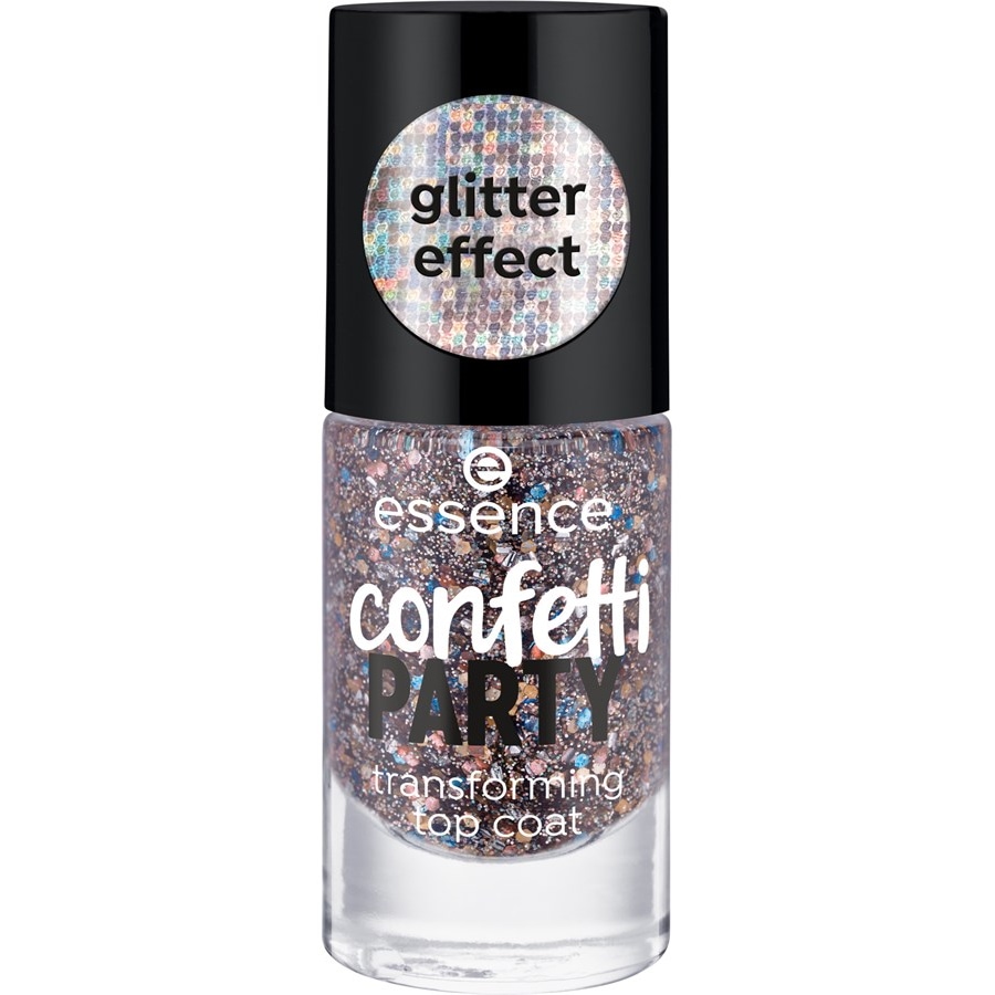 Essence Smalto per unghie Confetti PARTY Transforming Top Coat