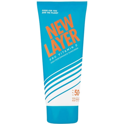 NEW LAYER Solpleje Sun Cream Pro D-vitamin solcreme SPF50+ 200 ml (1.190,00 kr / 1 l)