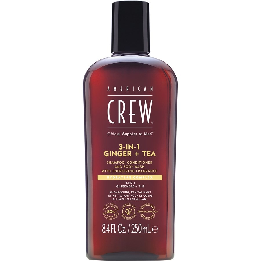 American Crew Cura dei capelli e del corpo 3-in-1 Ginger + Tea Shampoo Conditioner and Body Wash