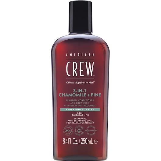 American Crew Hårpleje Hair & Body 3-in-1 Chamomile + Pine Shampoo, Conditioner and Wash 250 ml