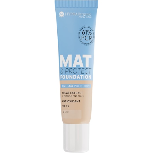 L’Oréal Paris Ansigtsmakeup Foundation Mat & Protect 02 Ivory 30 g (1.644,00 kr / 1 kg)