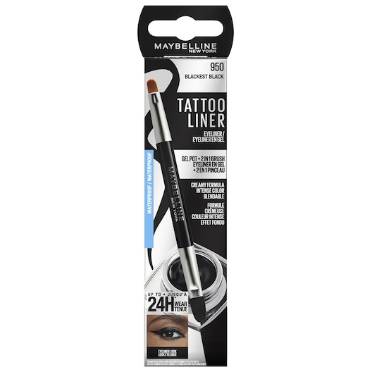 Maybelline Tattoo Liner Gel Pot + 2-in-1 Profi-Pinsel Eyeliner