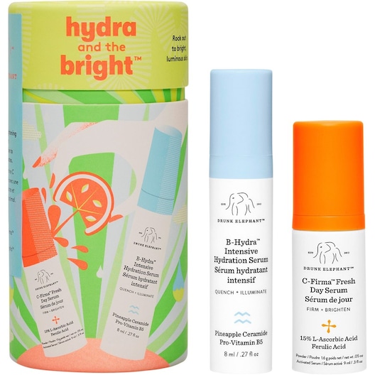 Drunk Elephant Ansigtspleje Serum Hydra and the Bright B-Hydra Intensive Hydration 8 ml + C-Firma Fresh Day 9 1 Stk.