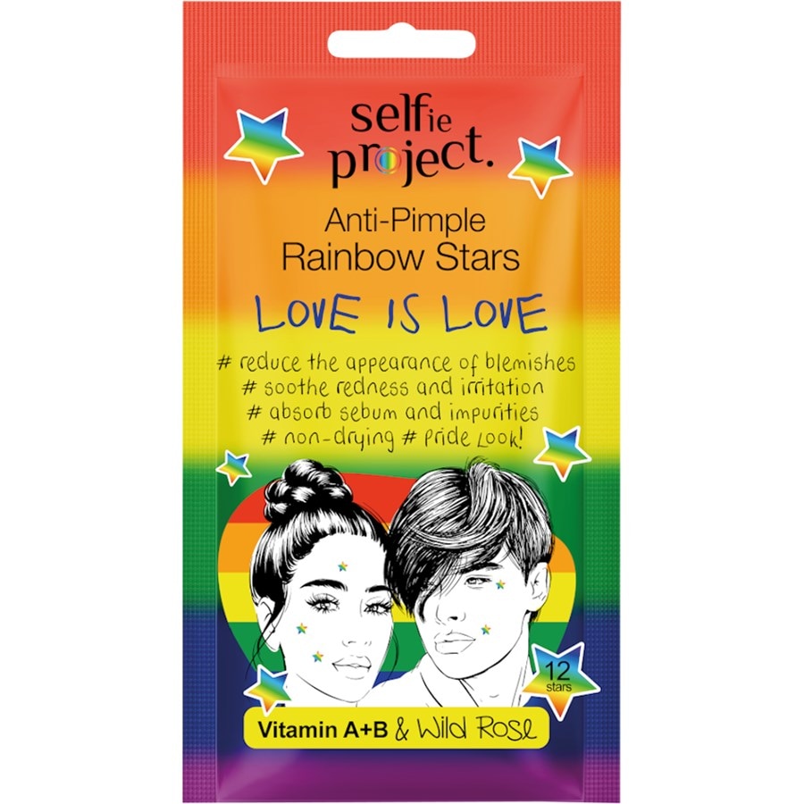 Selfie Project Maschere per il viso Stelle arcobaleno anti brufoli #LoveIsLove