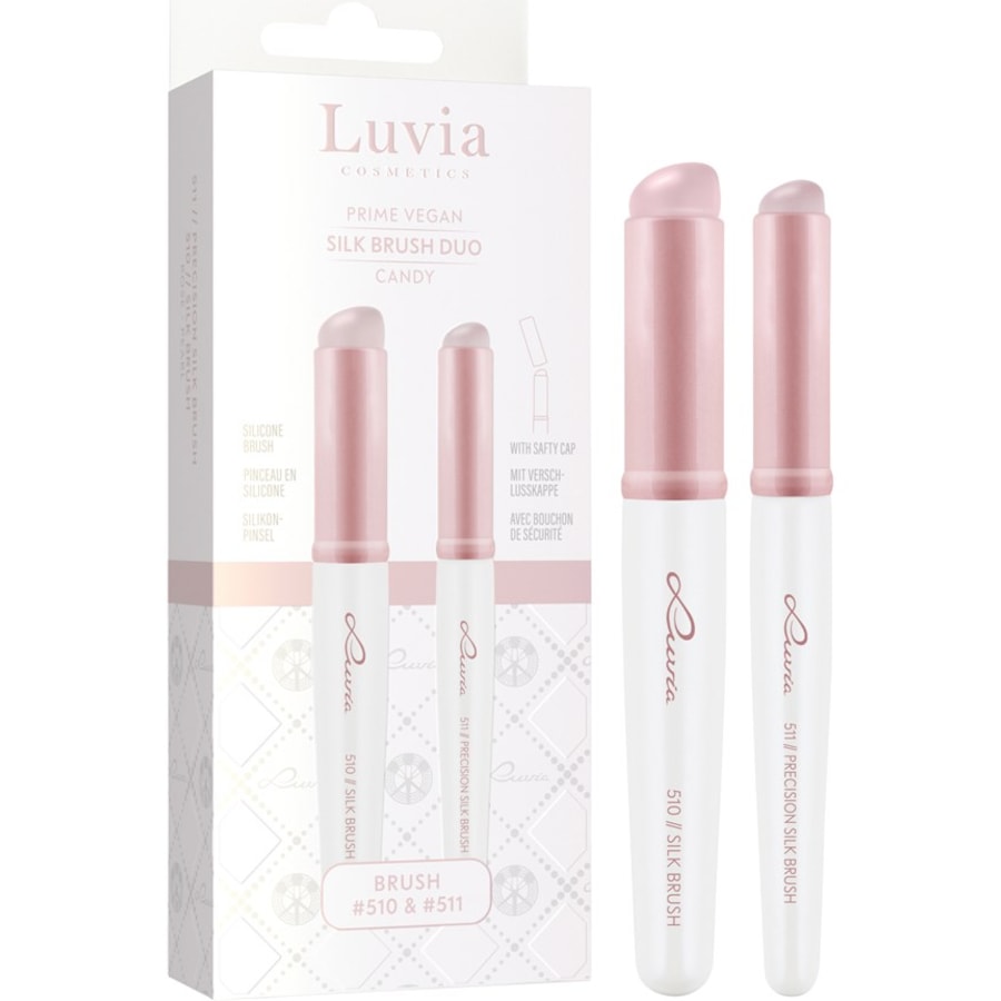 Luvia Cosmetics Face brush Caramelle Silk Brush Duo