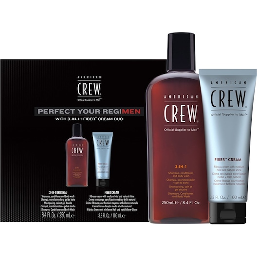 American Crew Hår, krop og ansigt Hårpleje og kropspleje Fiber Dream Duo Set 3-in-1 Shampoo, Conditioner and Body Wash 250 ml + Fiber Cream 100 ml 1 Stk. (146,00 kr / 1 stk.)