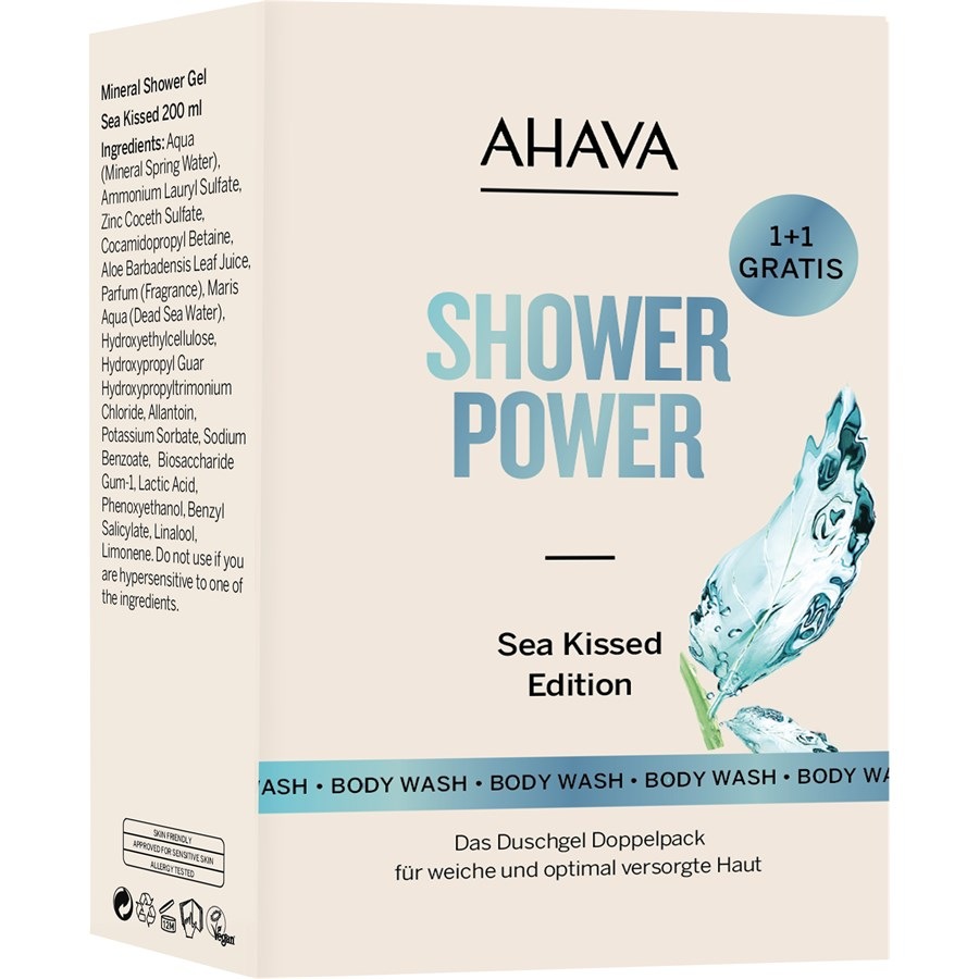 Ahava Deadsea Water Edizione baciata dal mare Set di lavaggi per il corpo Shower Power