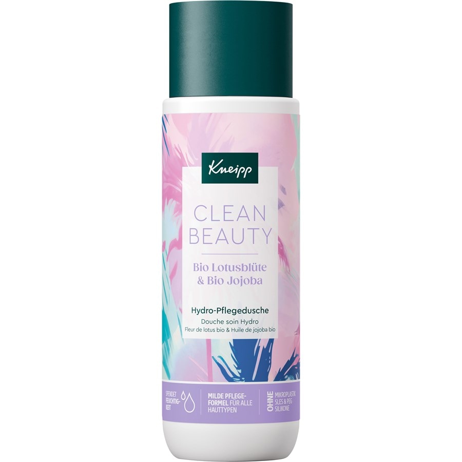 Kneipp Prodotti per la doccia Clean Beauty gel doccia idro biologico ai fiori di loto e jojoba biologico