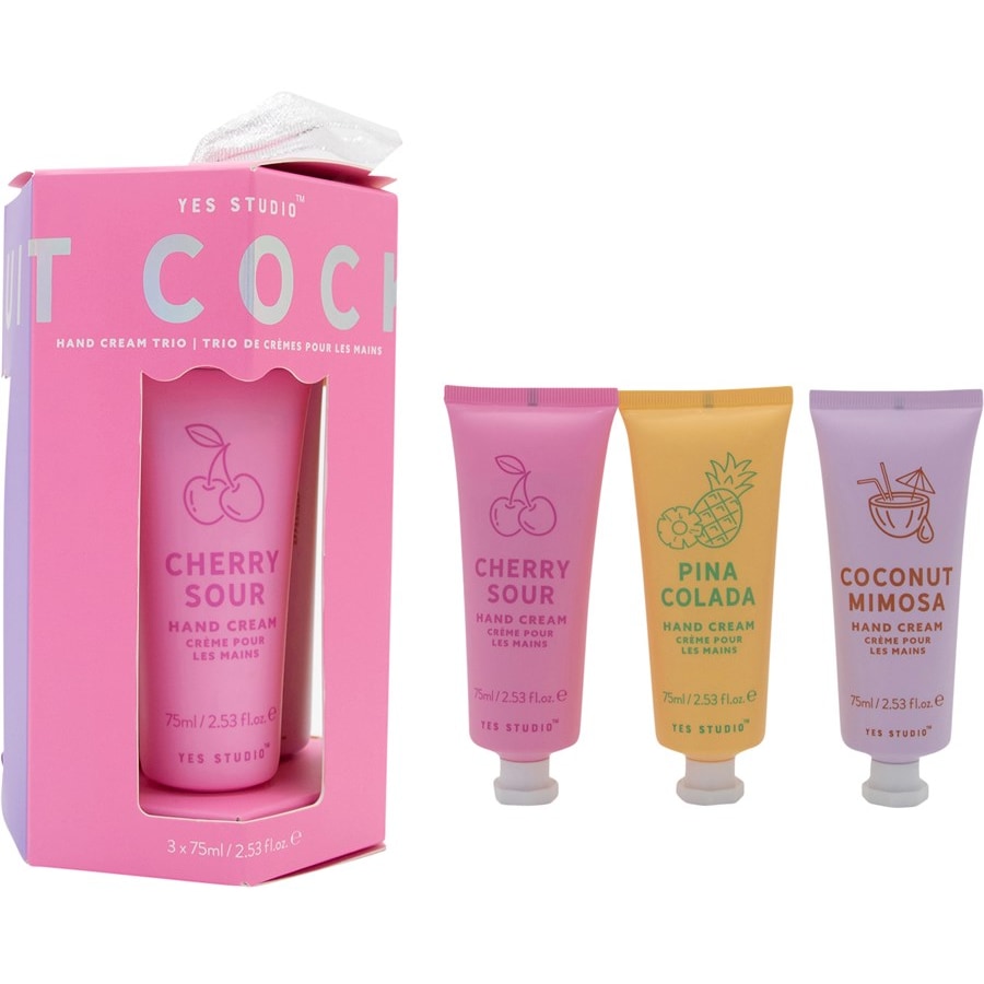 Yes Studio Cura delle mani Fruity Cocktail Hand Cream Trio