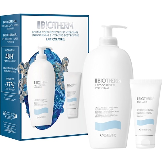 Biotherm Kropspleje Lait Corporel Gavesæt Lait Corporel L'Original 400 ml + Biomains 50 ml 1 Stk. (171,00 kr / 1 stk.)