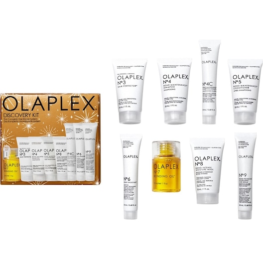 Olaplex Hår Hårets struktur Opdagelsessæt N°3 30 ml + N°4 30 ml + N°4C 20 ml + N°5 30 ml + N°6 20 ml + N°7 30 ml + N°8 30 ml + N°9 20 ml