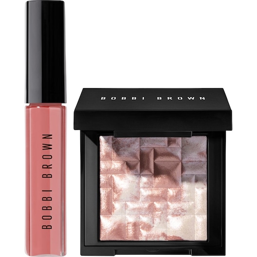 Bobbi Brown Hudpleje Ansigt Glide-and-Glow Lip & Cheek Set Crushed Oil Infused Gloss in Free Spirit 6 ml + Highlight Powder 3 g 1 Stk. (399,00 kr / 1 stk.)