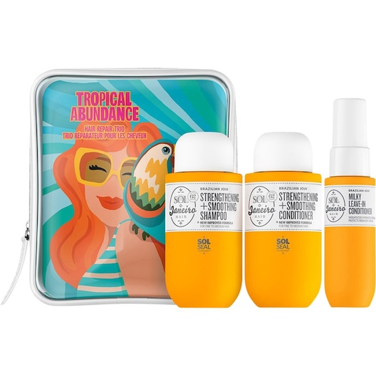 Sol de Janeiro Pleje Hårpleje Hair Repair Trio Brazilian Joia Strengthening + Smoothing Shampoo + Brazilian Joia Strengthening 90 ml + Smoothing Conditioner 90 ml + Brazilian Joia Milky Leave-in Conditioner 30 ml 1 Stk. (204,00 kr / 1 stk.)