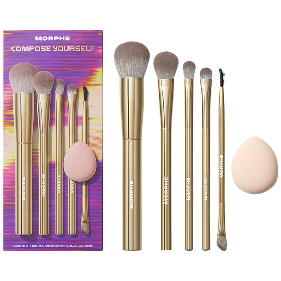 Morphe Set di pennelli per il viso Holiday Collection Compose Yourself 6-Piece Brush & Tool Set