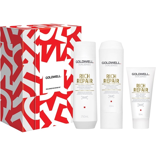 Goldwell Dualsenses Rich Repair Gavesæt DS RR Shampoo 250 ml + DS RR Conditioner 200 ml + DS RR 60s Treatment 50 ml 1 Stk. (128,00 kr / 1 stk.)