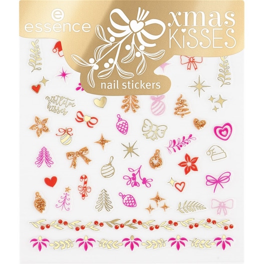 Essence xmas KiSSES Nail Stickers Kunstnägel & Nageldesign Damen 60 ct (0,02 € / 1 Stk.)