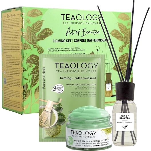 Teaology Pleje Ansigtspleje Begrænset udgaveMatcha Tea Firming Set Matcha Tea Ultra Firming Face Cream 50 ml + Matcha Tea Superfood Mask 21 ml + Flower Tea Fragrance Diffuser 1 Stk. (351,00 kr / 1 stk.)