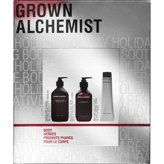 Grown Alchemist Kropspleje Cleansing Kroppens helte Body Cleanser 300 ml + Smoothing Body Exfoliant 170 ml + Body Cream 300 ml 1 Stk. (489,00 kr / 1 stk.)