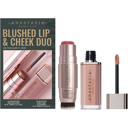 Anastasia Beverly Hills Facial make-up Rouge Blushed Lip & Cheek Duo Stick Blush Pink Dahlia 8g + Lip Velvet Lipgloss Crush 3,5g 1 Stk. (£28.95 / 1 pcs.)