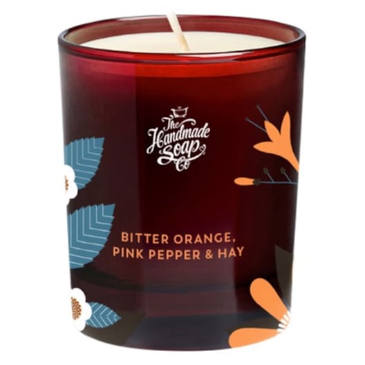The Handmade Soap Bitter Orange, Pink Pepper & Hay Candle Duftlys Unisex 70 g