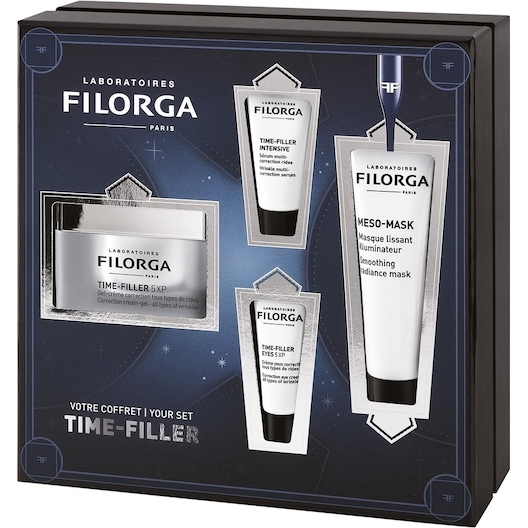 Filorga Collection Time-Filler X-mas Coffret Time Filler Cream 50 ml + Time Filler Eyes 5XP 4 ml + Time Filler Intensive 7 ml + Hydra + Nutri Hydra-Filler Mask 20 ml 1 Stk. (£63.95 / 1 pcs.)