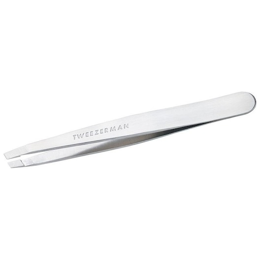 Tweezerman Brow-Tools PinzettenSchräge Pinzette Platinum Silber
