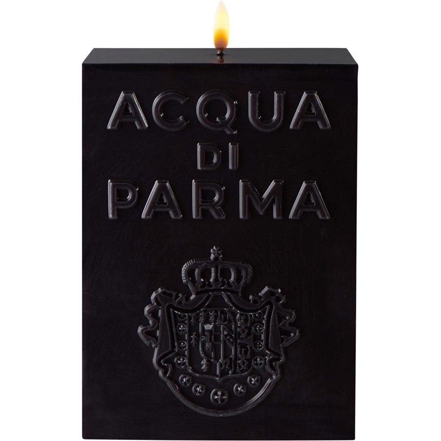 Acqua di Parma Home Collection Candela cubo nera Ambra