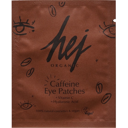 Hej Organic Øjenpleje Øjenpuder med koffein og C-vitamin Øjenmaske -pads Female