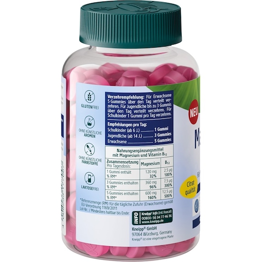 Kneipp Nahrungsergänzungsmittel Frauen Mineralstoffe Brausetabletten mit Eisen, Jod und Folsäure Damen 102 g