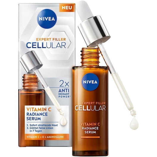 NIVEA Cellular Expert Filler Vitamin C Radiance Serum Anti-Aging Gesichtsserum Damen 30 ml