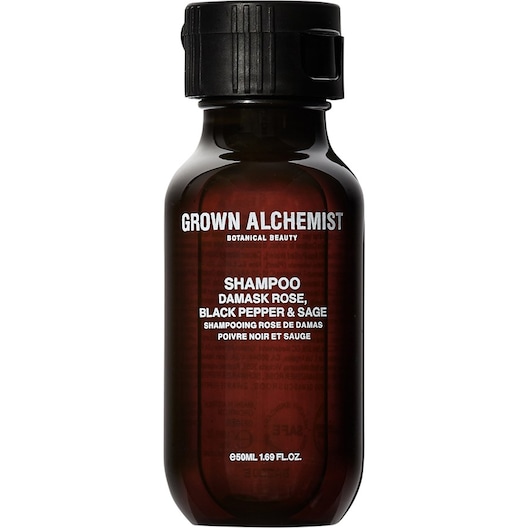 Grown Alchemist Shampoo Damaskusrose, sort peber & salvie Fugtgivende shampoo Female 50 ml